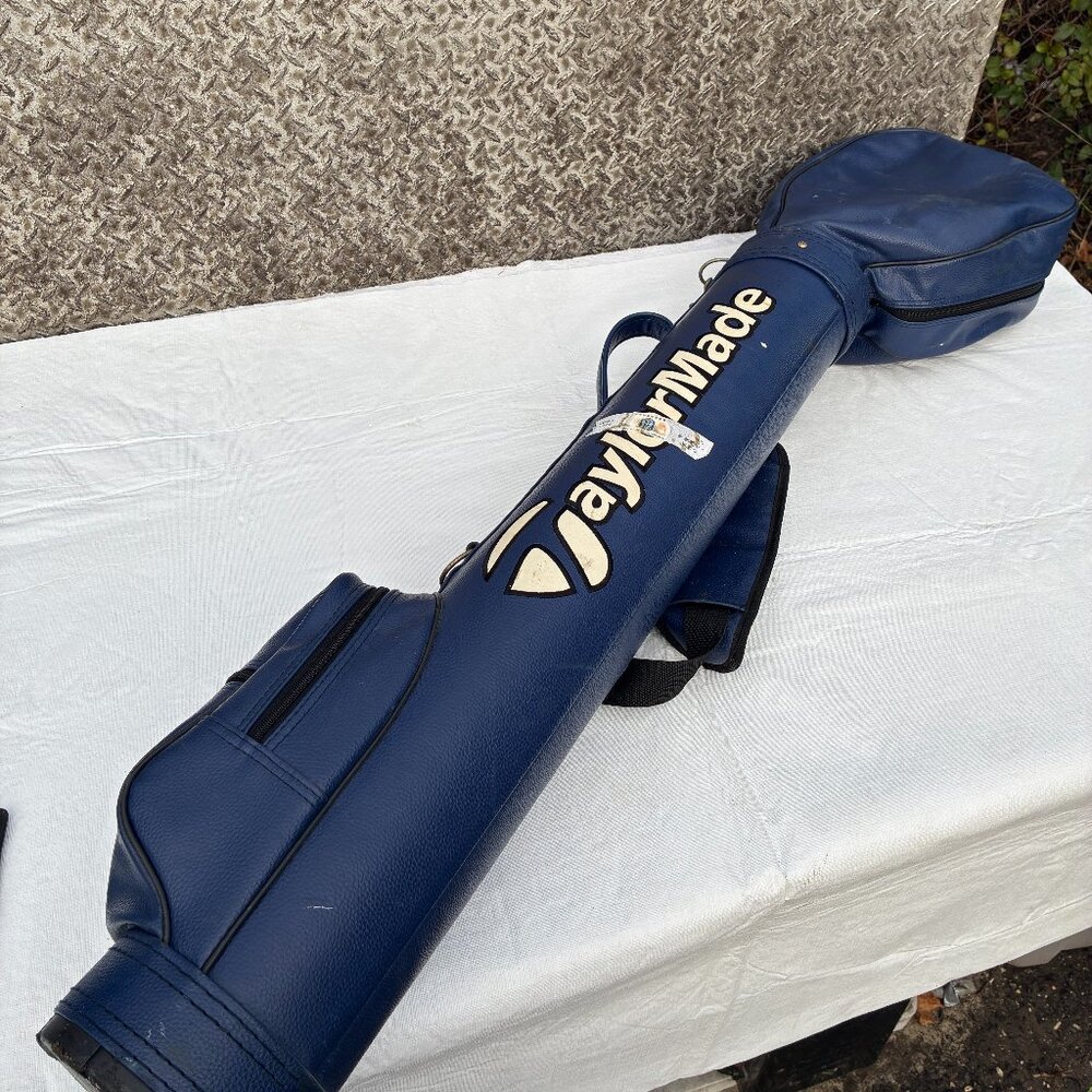 TaylorMade Sunday Golf Carry Stand Range Bag Pencil Blue